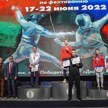 Серебряная медаль шпажистки Виктории Кузьменковой на турнире Союзного государства.