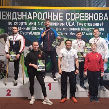 5 медалей у Федяева Романа  на Международном турнире по фехтованию на колясках