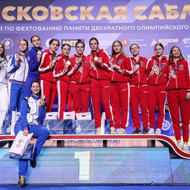 Серебряная медаль в командном турнире «Московская сабля»